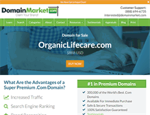 Tablet Screenshot of organiclifecare.com